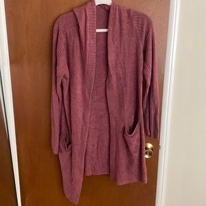 Barefoot Dreams Maroon Cardigan